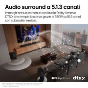 Caratteristica Audio surround a 5.1.3 canali